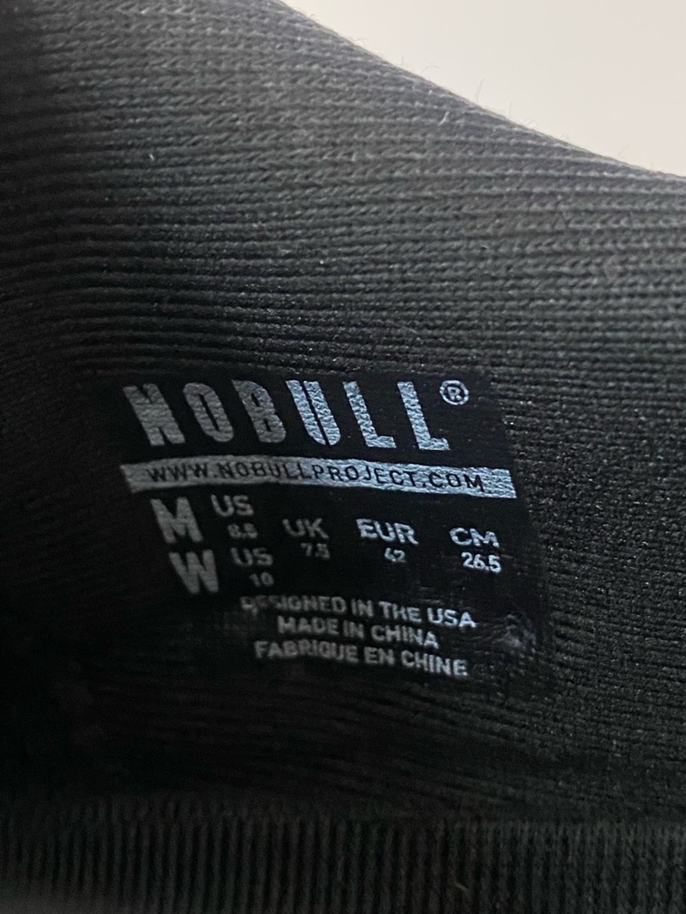 Black NOBULL Unisex Cross Training Shoes Size Men’s 8.5/ Women’s 10 - Picture 9 of 9